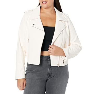 Stylish Women's Faux Leather Moto Jacket for All Seasons