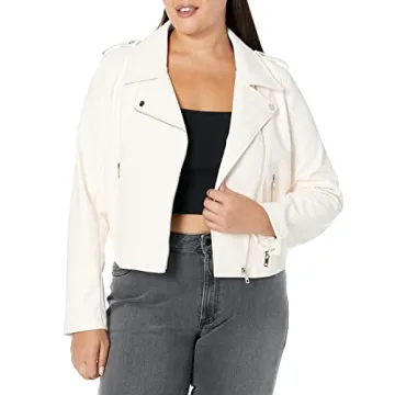 Stylish Women's Faux Leather Moto Jacket for All Seasons
