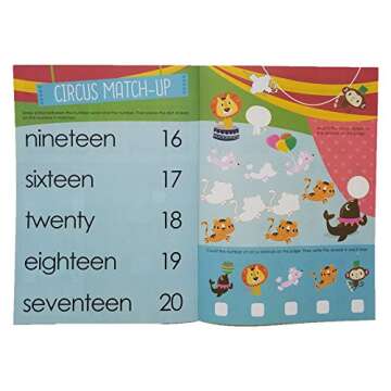 Two Arrows Sticker Activity Books for Toddlers Includes Shapes, Letters, Numbers and Colors Bundled with Crayola 24 Count Crayons, Styles Vary