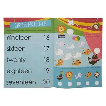 Two Arrows Sticker Activity Books for Toddlers Includes Shapes, Letters, Numbers and Colors Bundled with Crayola 24 Count Crayons, Styles Vary