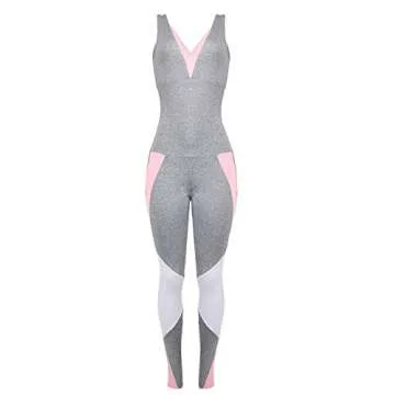 Women Sports Set Criss Cross Yoga Jumpsuit for Active Style