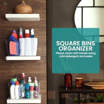 Utopia Kitchen Clear Organizer Bins for Effortless Storage