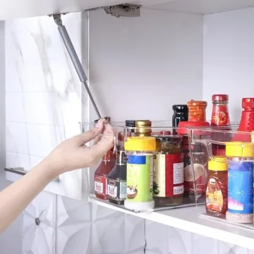 Utopia Kitchen Clear Organizer Bins for Effortless Storage
