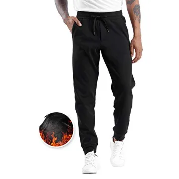Men's Fleece Joggers Athletic Sweatpants Workout Running