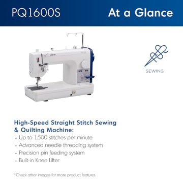Brother PQ1600S High-Speed Sewing Machine for Crafters