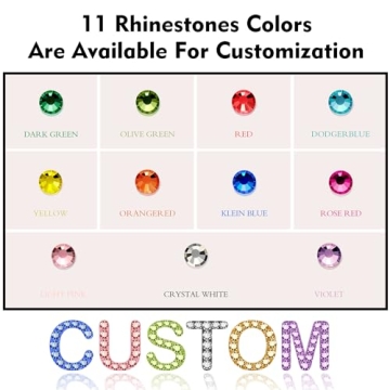 Personalized Rhinestone Name Comb Unique Hair Accessory Gift