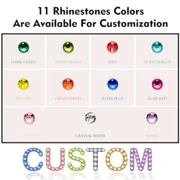 Personalized Rhinestone Name Comb Unique Hair Accessory Gift