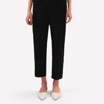 Riekhany Slingback Flats for Women Slip On Pointed Toe Casual Mule Shoes White