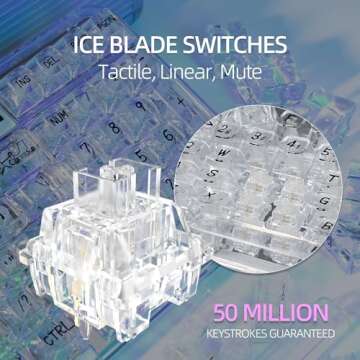 CoolKiller CK75 Mechanical Keyboard with RGB Lighting