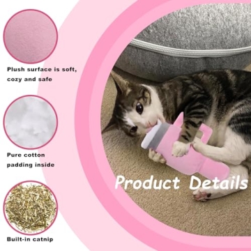 Mity Rain Catnip Interactive Toys Cute Cat Chew Tumbler