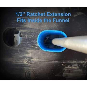 BLUEJAWZ Can-Am Funnel - Maverick X3, UTVs, Motorcycles, Cars, Trucks, Boats, and General Purpose Shop Use