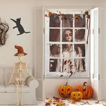 YOYOJOY Halloween Ghost Window Decorations for Spooky Vibes