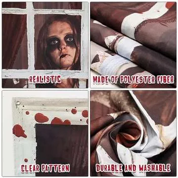 YOYOJOY Halloween Ghost Window Decorations for Spooky Vibes