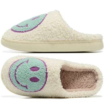 Retro Fuzzy Face Slippers - Soft & Cozy Comfort for All