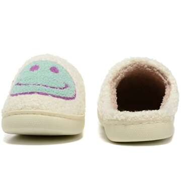 Retro Fuzzy Face Slippers - Soft & Cozy Comfort for All