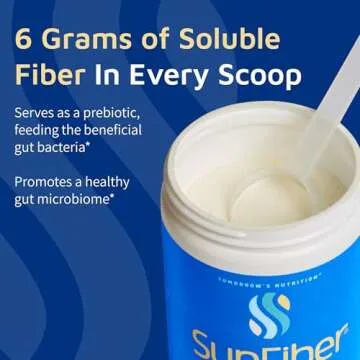Tomorrow's Nutrition, Sunfiber, Prebiotic Fiber Supplement for Digestive Health, Low FODMAP, Gluten-Free, Unflavored, 30 Servings