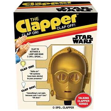 Clapper The Star Wars C-3PO in Retro Box Wireless Sound Activated On/Off Light Switch