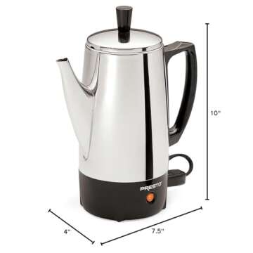 Presto 02822 6-Cup Stainless-Steel Coffee Percolator