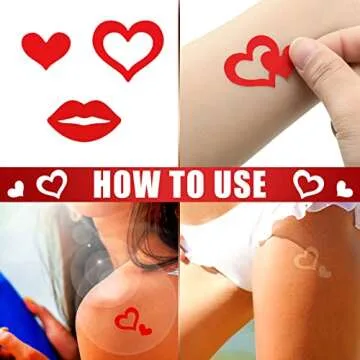 Chinco 210 Pieces Waterproof Multi-Style Tanning Stickers