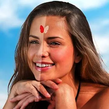 Chinco 210 Pieces Waterproof Multi-Style Tanning Stickers