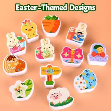 Waybla Easter Toddlers Montessori Wooden Educational Toys for Baby Boys Girls Age 1 2 3 Year Old, Ea...