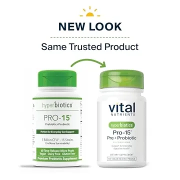 Hyperbiotics Pro-15: Premium 15-Strain Probiotic Support