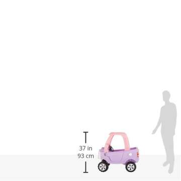 Little Tikes Princess Cozy Truck Ride-On, Pink Truck, 90cm x 45cm x 89cm