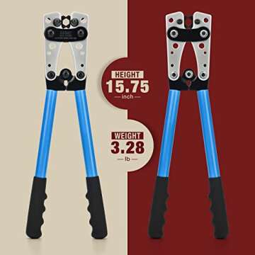 Heavy Duty Crimping Tool for AWG 8-1/0 Cables