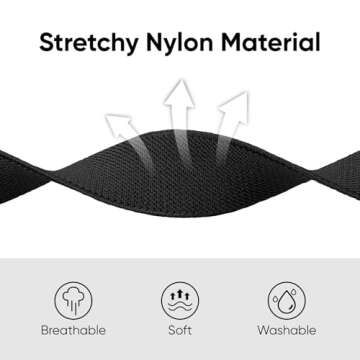 6 Pack Stretchy Solo Loop for Apple Watch - Stylish & Comfortable