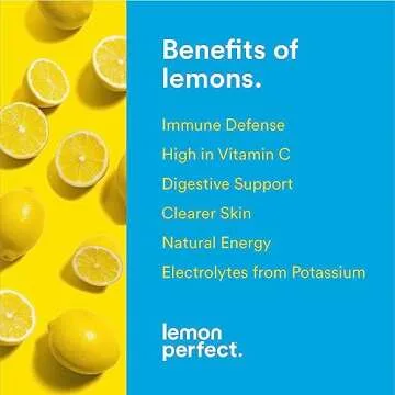 Lemon Perfect, Hydrating Organic Lemon Water, Zero Sugar, Flavored Water, Squeezed from Real Fruit, Plastic Neutral, No Artificial Ingredients, Original Lemon (12oz Bottles) 12pk