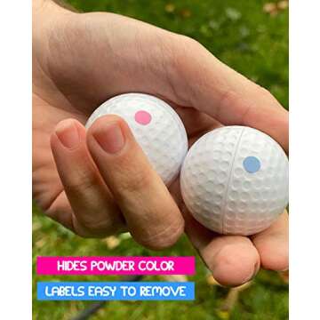 Gender Reveal Golf Balls Exploding Set for Fun Reveals
