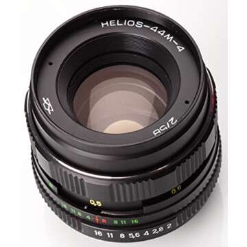 Helios 44M-4 58mm F2 Russian Lens M42 Mount
