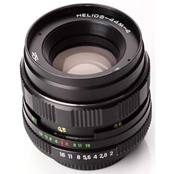 Helios 44M-4 58mm F2 Russian Lens M42 Mount