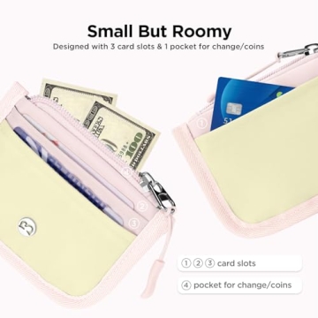 Stylish Babysun Mini RFID Wallet with Zipper Pocket