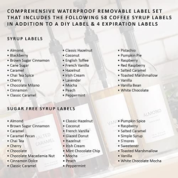 Demi's Home Stylish Glass Syrup Dispenser for Coffee Lovers