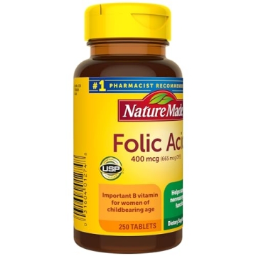 Folic Acid 400 mcg Supplement for Nervous System