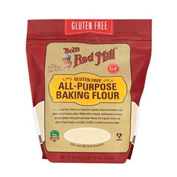 Bob's Red Mill Gluten Free All Purpose Baking Flour, 44oz (Pack of 4) - Vegan, Kosher
