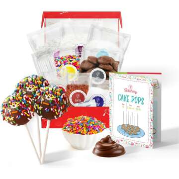 BAKETIVITY Cake Pop Sticks Kids Baking Kit - Fun DIY Baking Kit for Kids