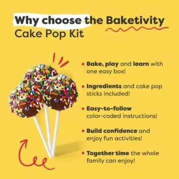 BAKETIVITY Kids Cake Pop Kit for Fun Baking