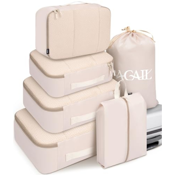 BAGAIL 6 Set Packing Cubes for Travel - Organize Your Luggage