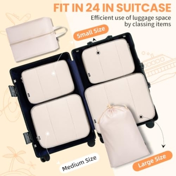 Packing Cubes Set - Organize Travel Luggage Efficiently