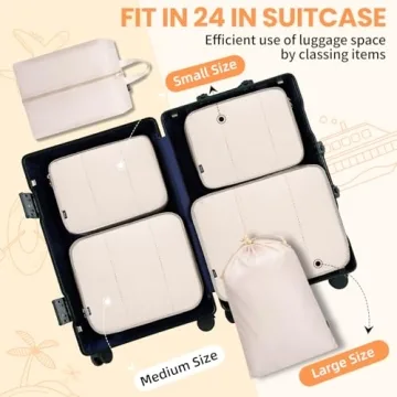 Packing Cubes Set - Organize Travel Luggage Efficiently