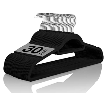 BAGAIL Velvet Non-Slip Hangers for Organized Closets