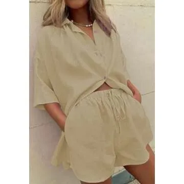 Fixmatti Lady Stylish Two Piece Shorts Set in Blue