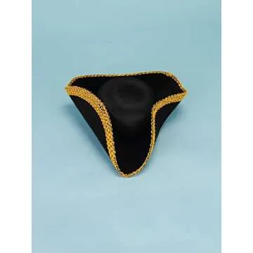 Rubies Deluxe Colonial Tricorn Hat - Perfect Pirate Accessory