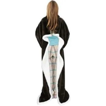 Catalonia Sherpa Wearable Blanket for Adults