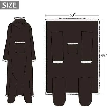 Catalonia Sherpa Wearable Blanket for Adults