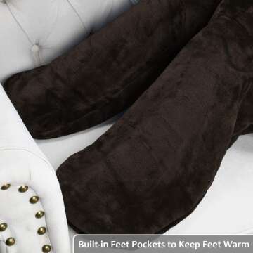 Catalonia Sherpa Wearable Blanket for Adults