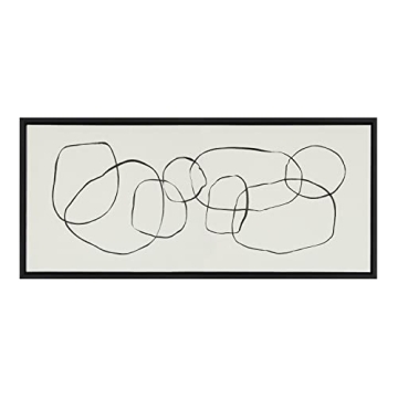 Kate and Laurel Sylvie Abstract Framed Canvas Art