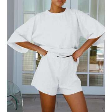 Tankaneo Women’s Pajama Sets - Cozy 3/4 Sleeve Loungewear